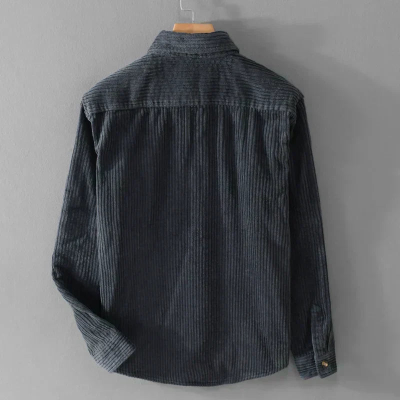 GREGOR CORDUROY SLEEVE SHIRT