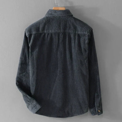 GREGOR CORDUROY SLEEVE SHIRT