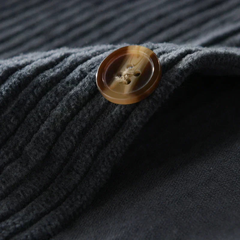 GREGOR CORDUROY SLEEVE SHIRT